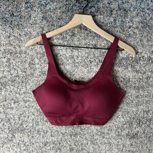 Lululemon Sports Bra Womens Medium Burgundy Wireless Seamless Activewear Yoga32D